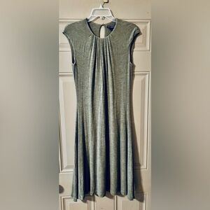 Ralph Lauren Olive Midi Dress with Cap Sleeves…sz Medium